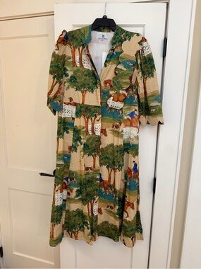 NWT MISS MADIGAN WORTH DRESS IN HUNT CLUB SIZE XL EQUESTRIAN HORSE DRESS